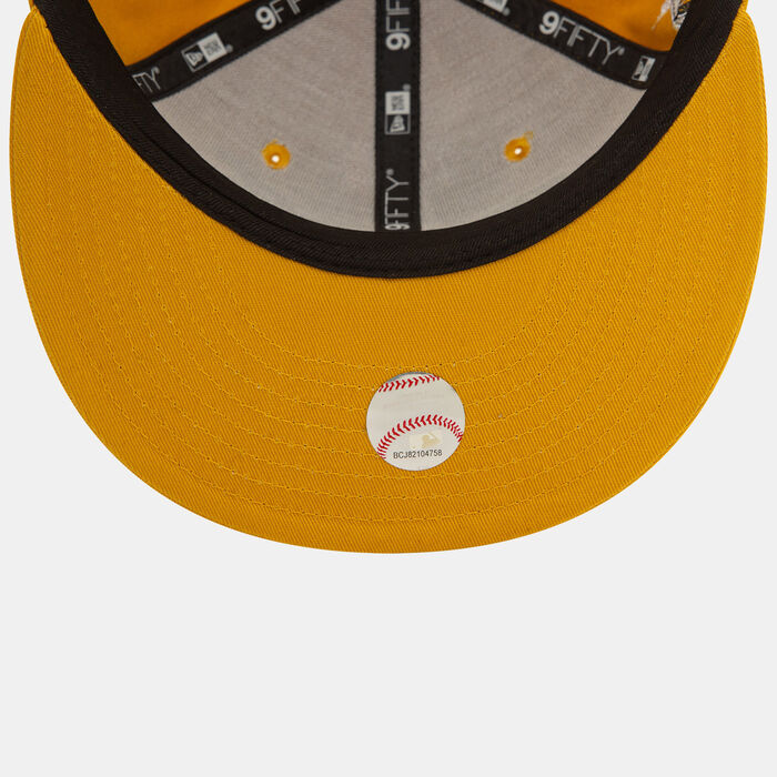 New Era Men's MLB Detroit Tigers Wordmark Patch 9FIFTY Cap Yellow image number 4