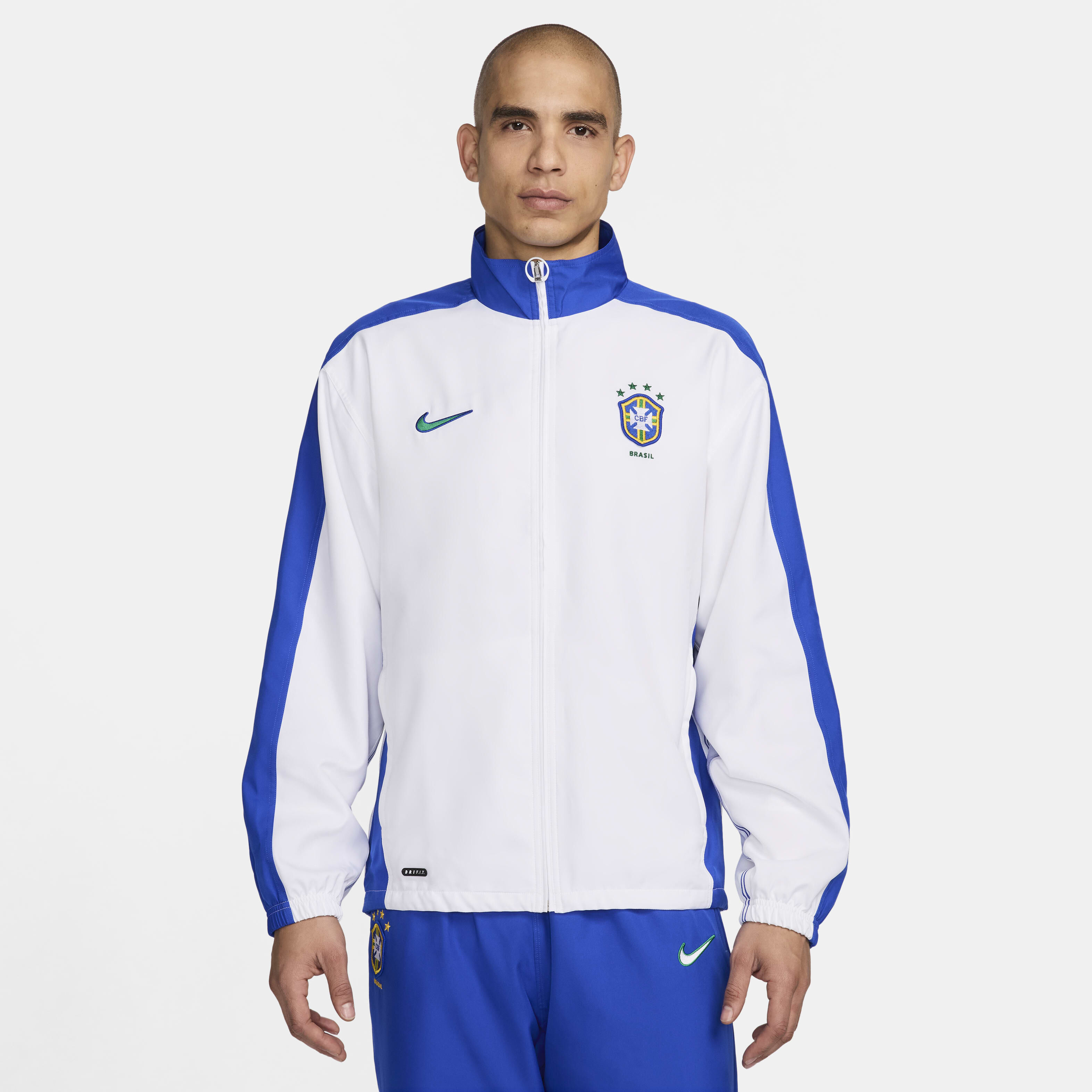 Men s Brazil 1998 Reissue Football Replica Tracksuit Jacket White Nike in Kuwait SSS