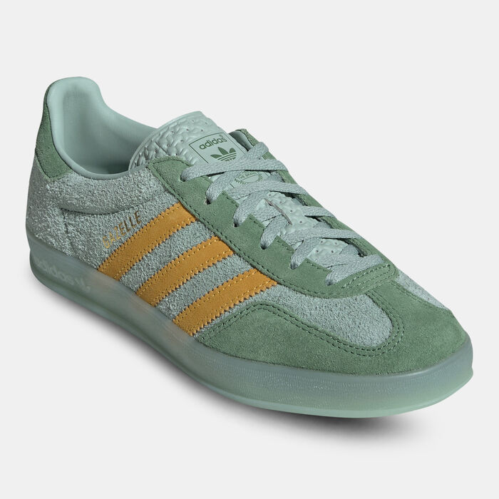 adidas Originals Women's Gazelle Indoor Shoes Green image number 1