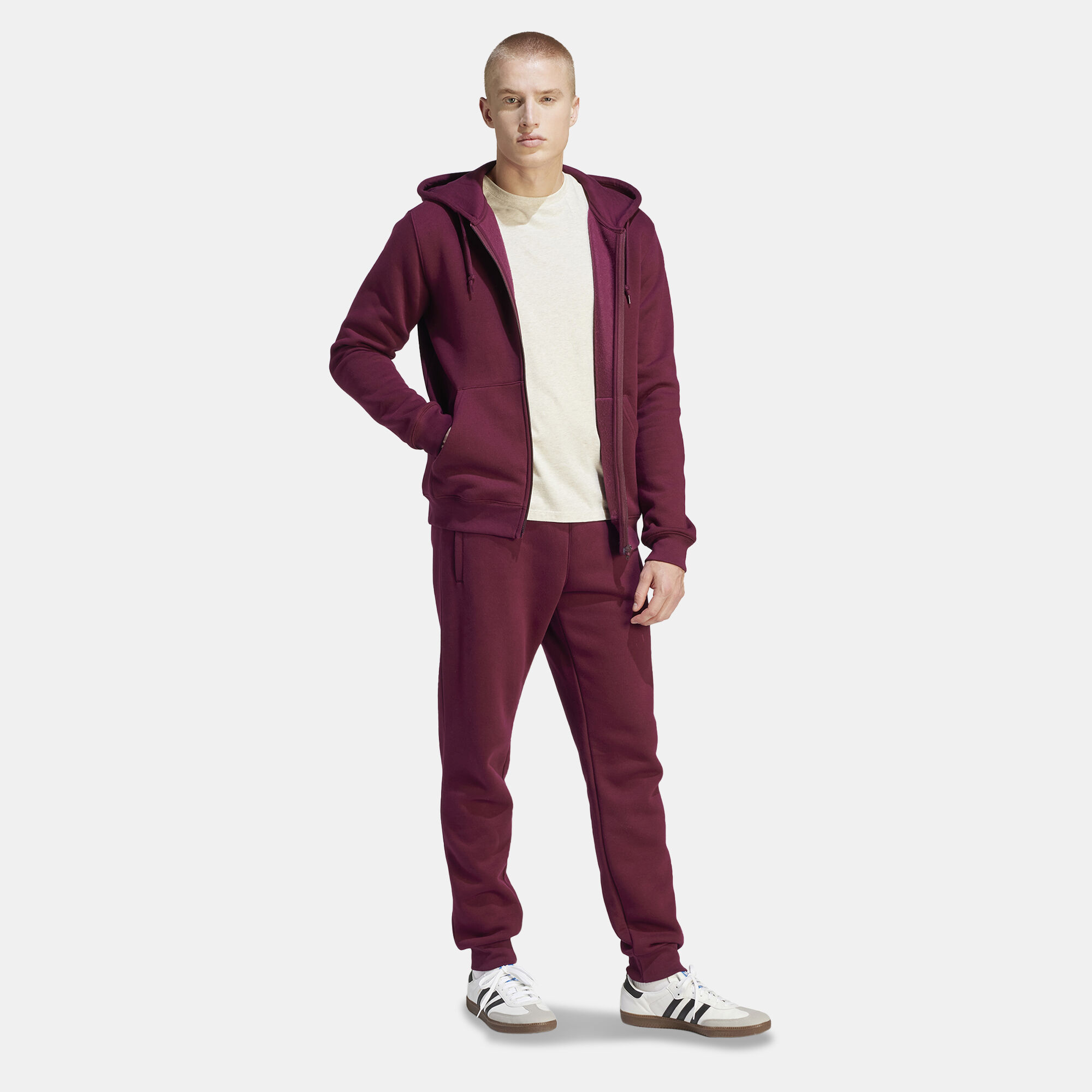 Men s Trefoil Essentials Pants Maroon adidas Originals in Kuwait SSS
