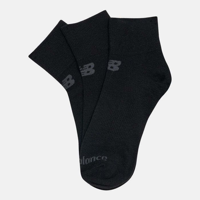 New Balance Performance Flat Knit Ankle Socks (3 Pack) Black image number 0