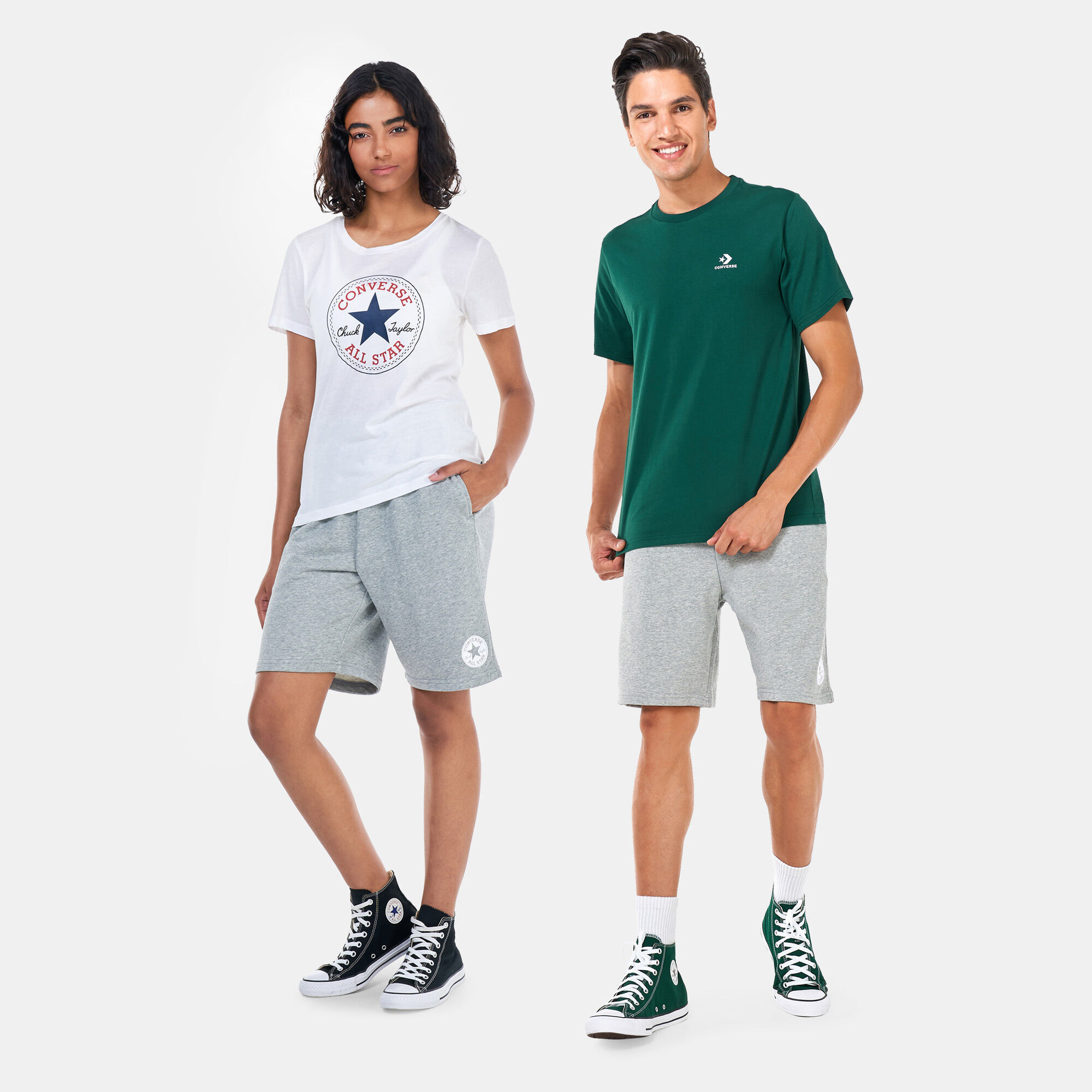 Classic Logo Shorts Grey Converse in Kuwait SSS