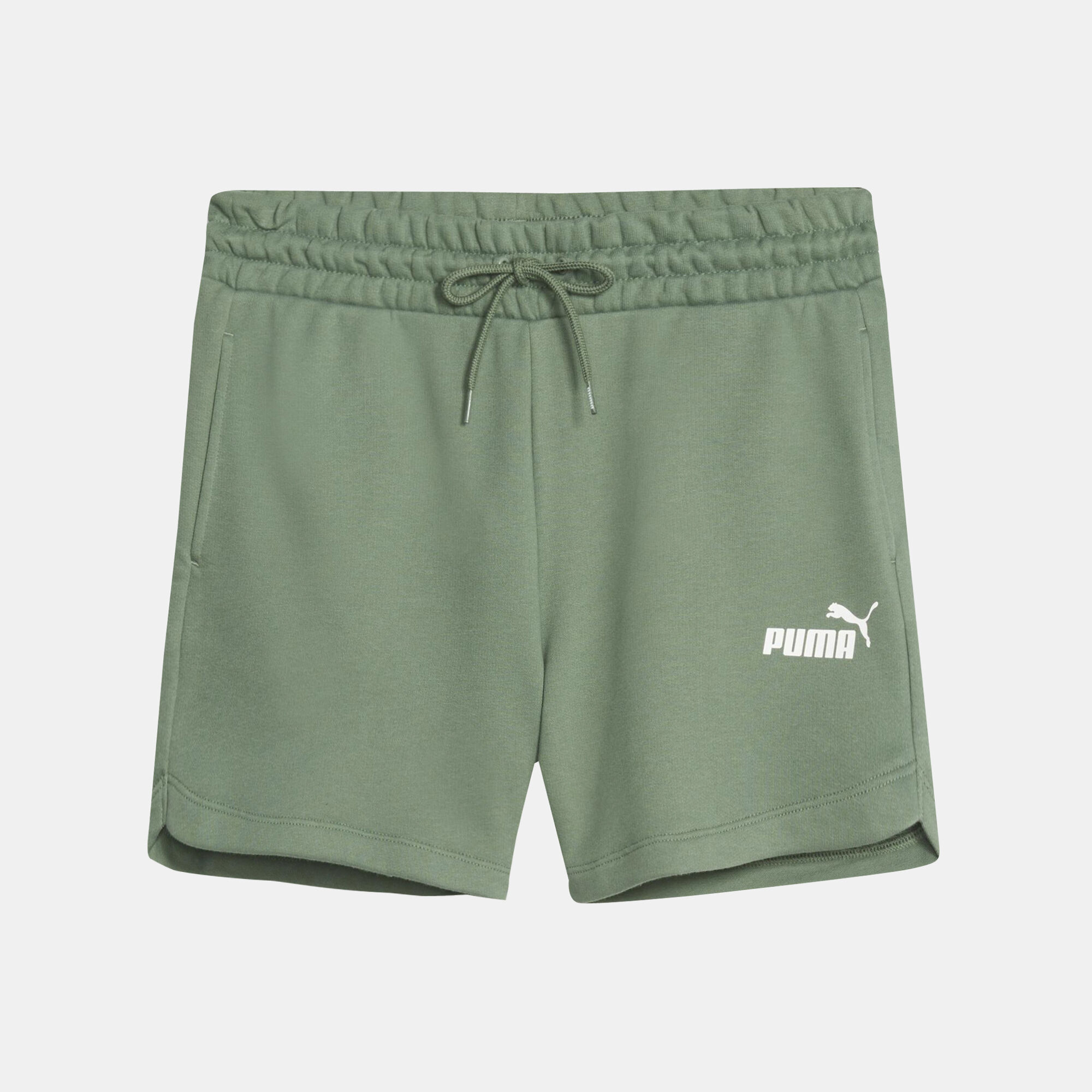 Women s Essentials 5 Inch High Waist Shorts Green PUMA in Kuwait SSS