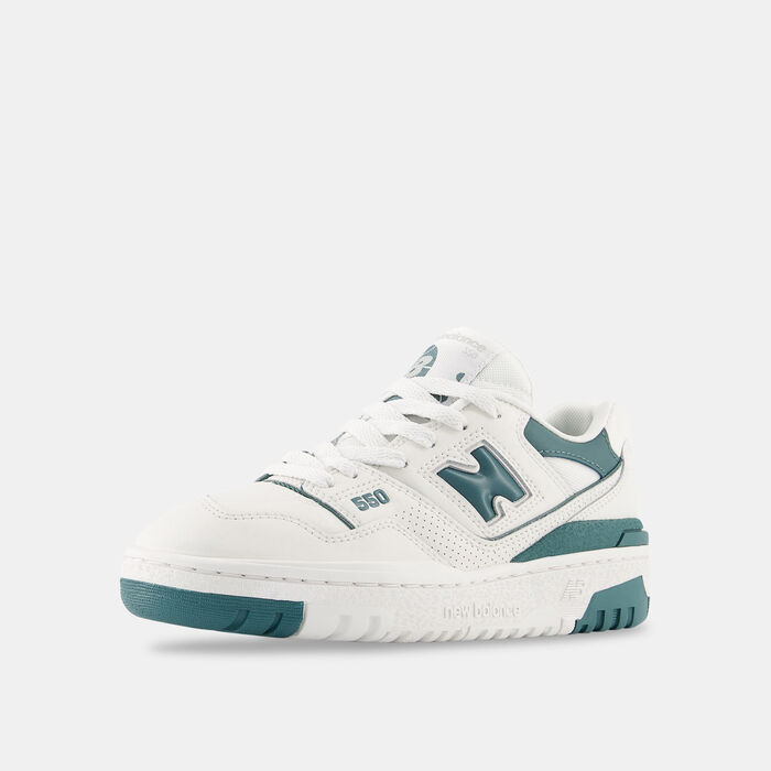 New Balance Kids' BB550 Shoes White image number 3
