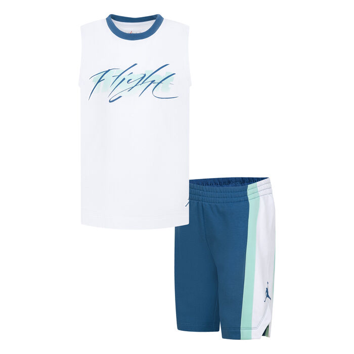 Nike Kids' Double Flight Tank Top And Shorts Set Blue image number 0