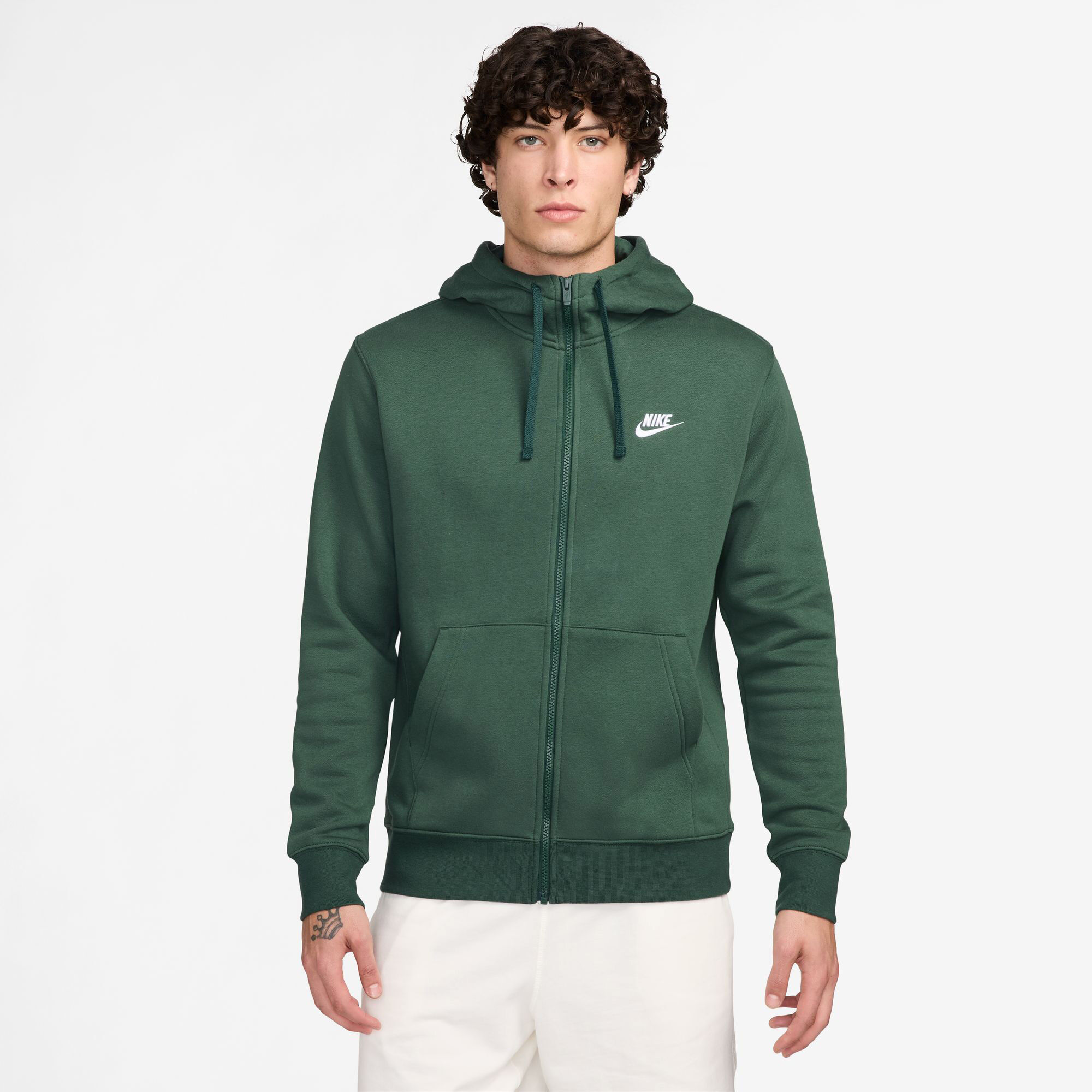 Nike men's classic fleece full zip hoodie discount