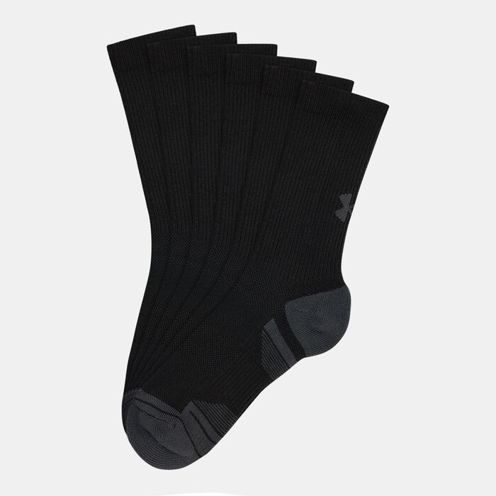 Under Armour Kids' UA Performance Tech Crew Socks (3 Pack) Black image number 0