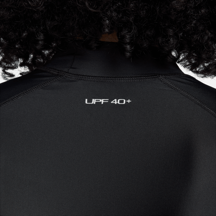 Nike Swim Men's Long Sleeve Swimming Rashguard Black image number 4