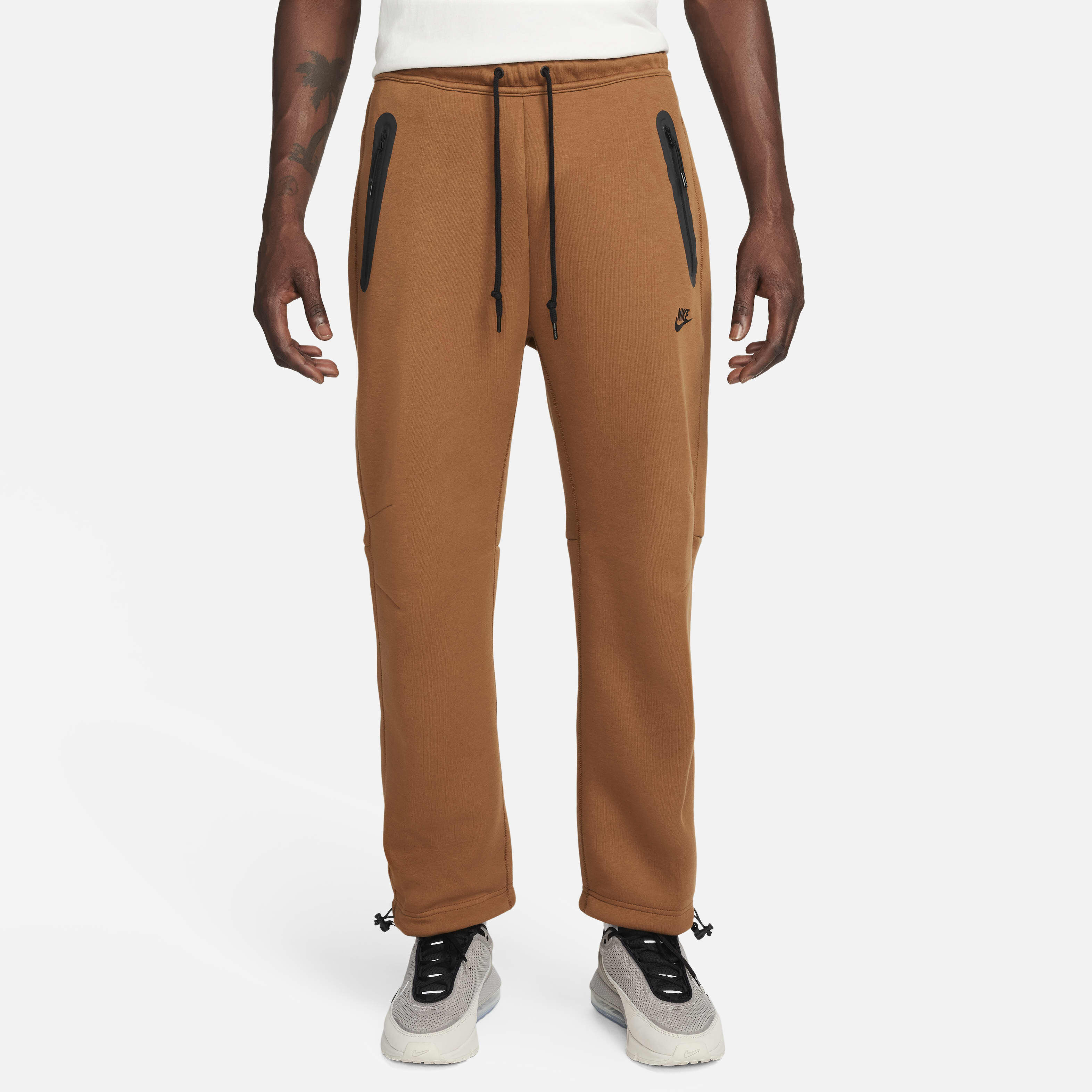 Men s Sportswear Tech Fleece Open Hem Tracksuit Bottoms Brown Nike in Kuwait SSS