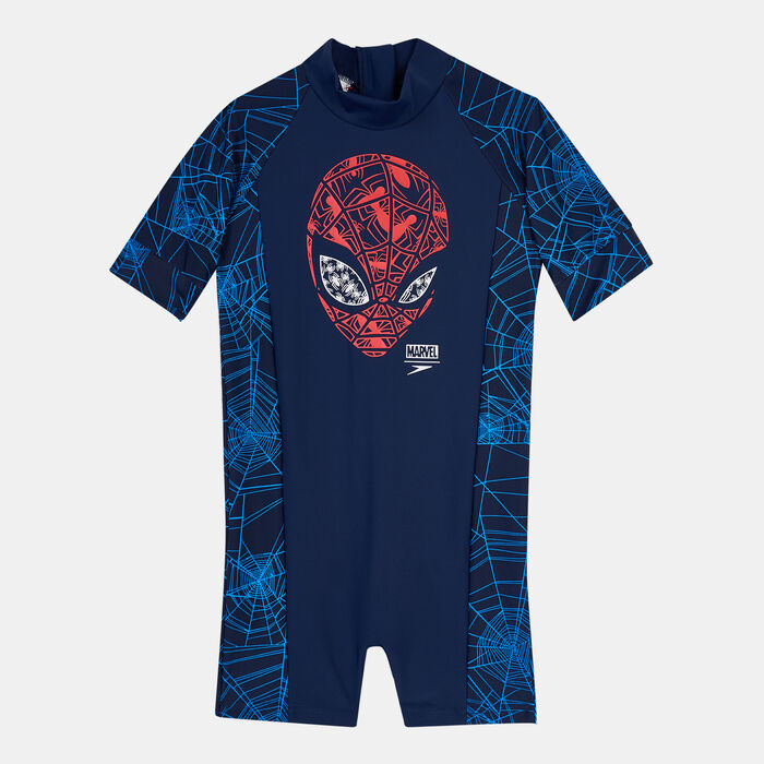 Speedo Marvel Spiderman All Over Print Navy Junior Swim Shorts 8