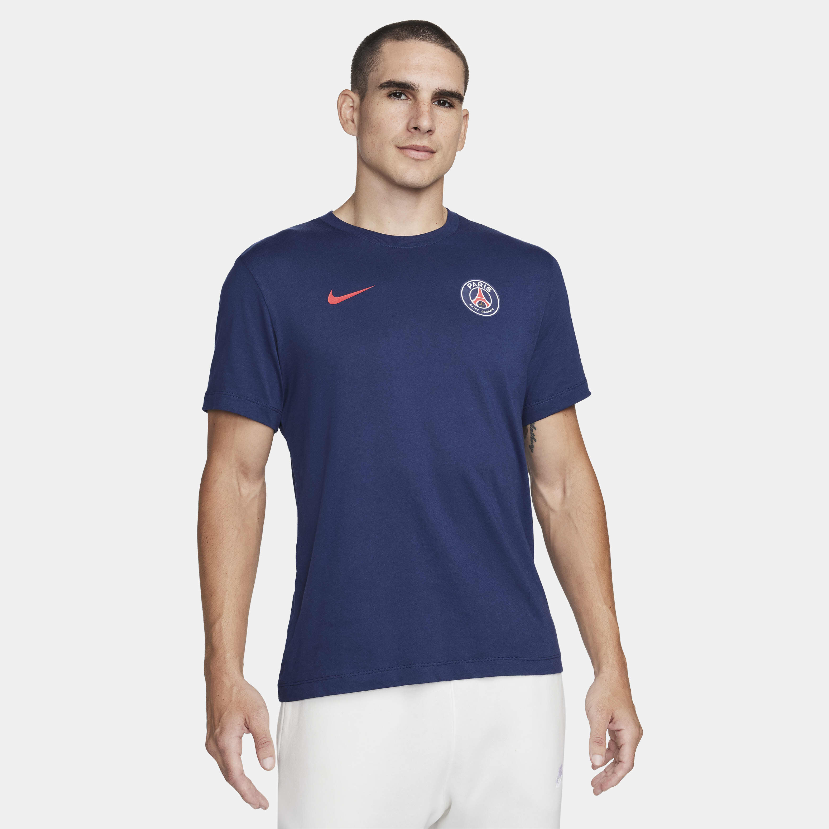 Men s Paris Saint Germain Football T Shirt Blue Nike in Kuwait SSS