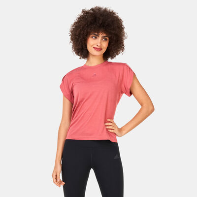 adidas Women's AREOREADY Made For Training T-Shirt Red