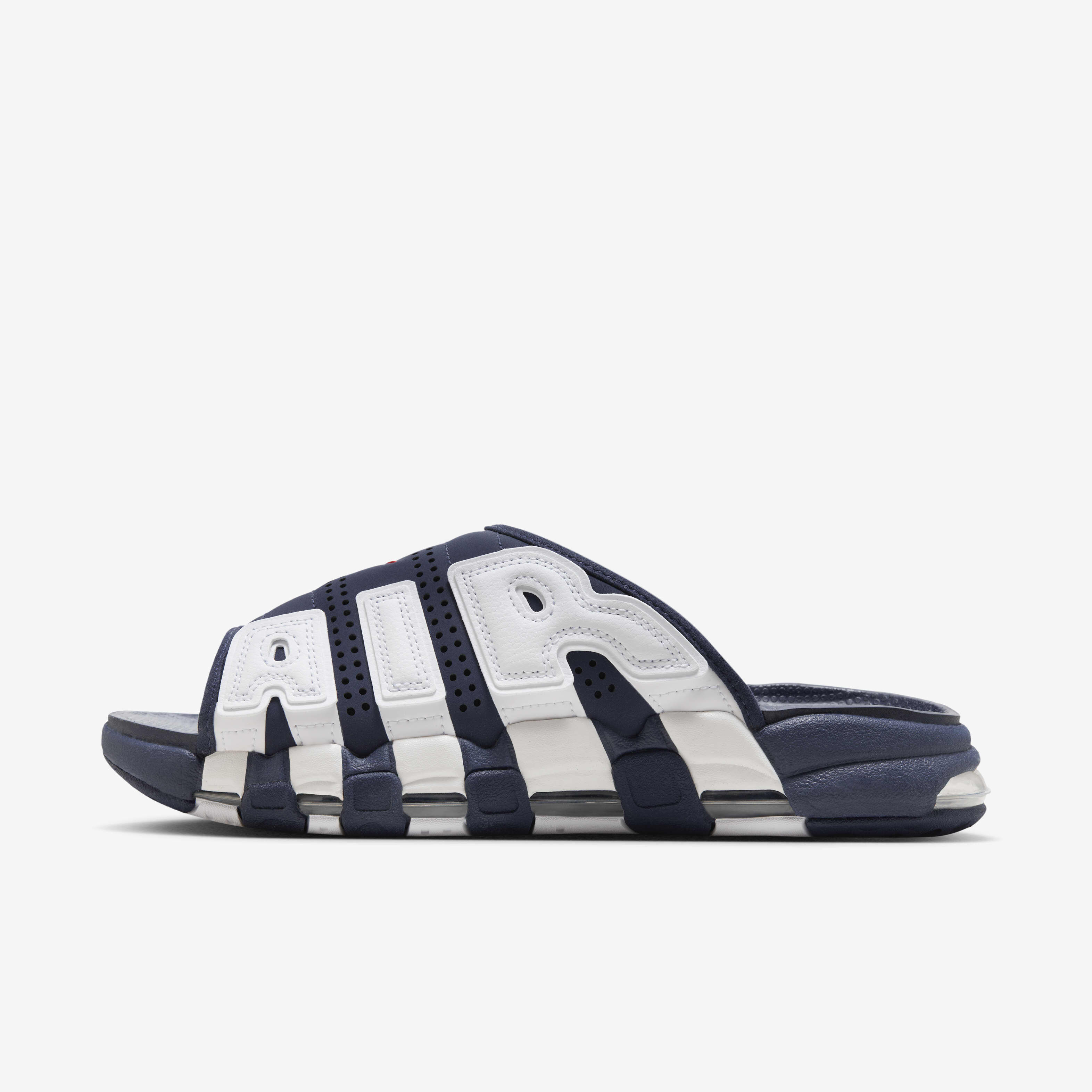 Shop Nike Men's Air More Uptempo Slides Blue Online in Kuwait -SSS