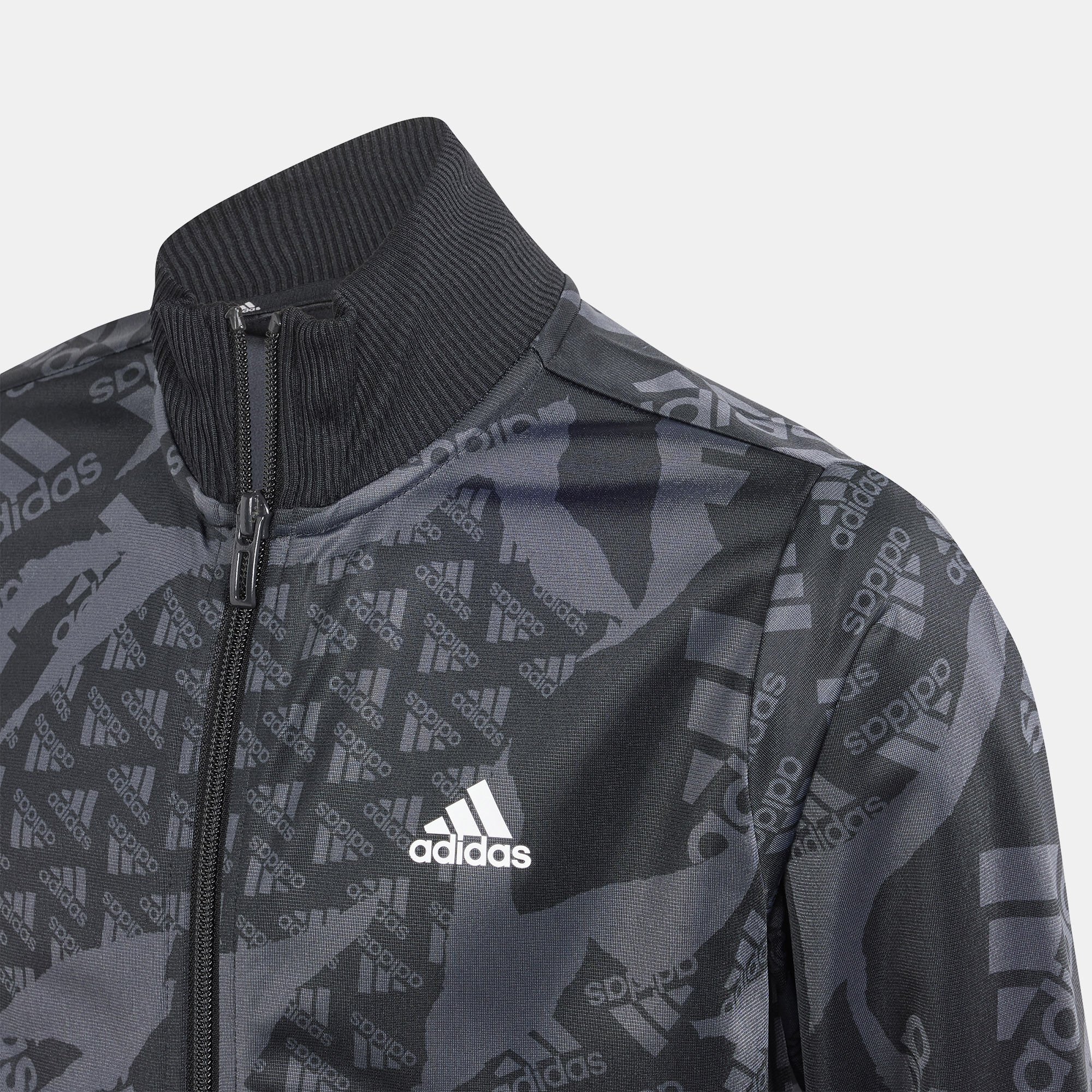 Buy adidas Kids Essentials Allover Print Tracksuit Older Kids Grey in Kuwait SSS