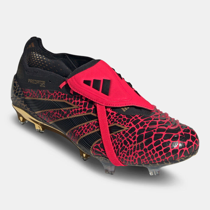 adidas Men's Predator Elite Fold-Over Tongue Firm Ground Boots Black image number 1