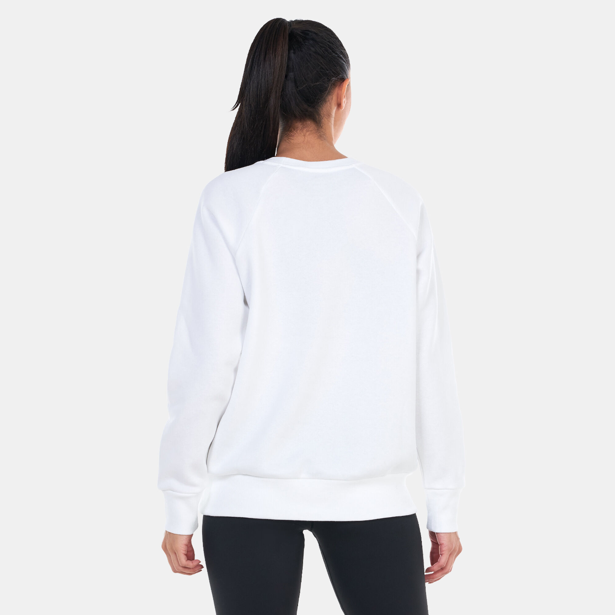 Under armour women's rival fleece wrap neck pullover sweatshirt top