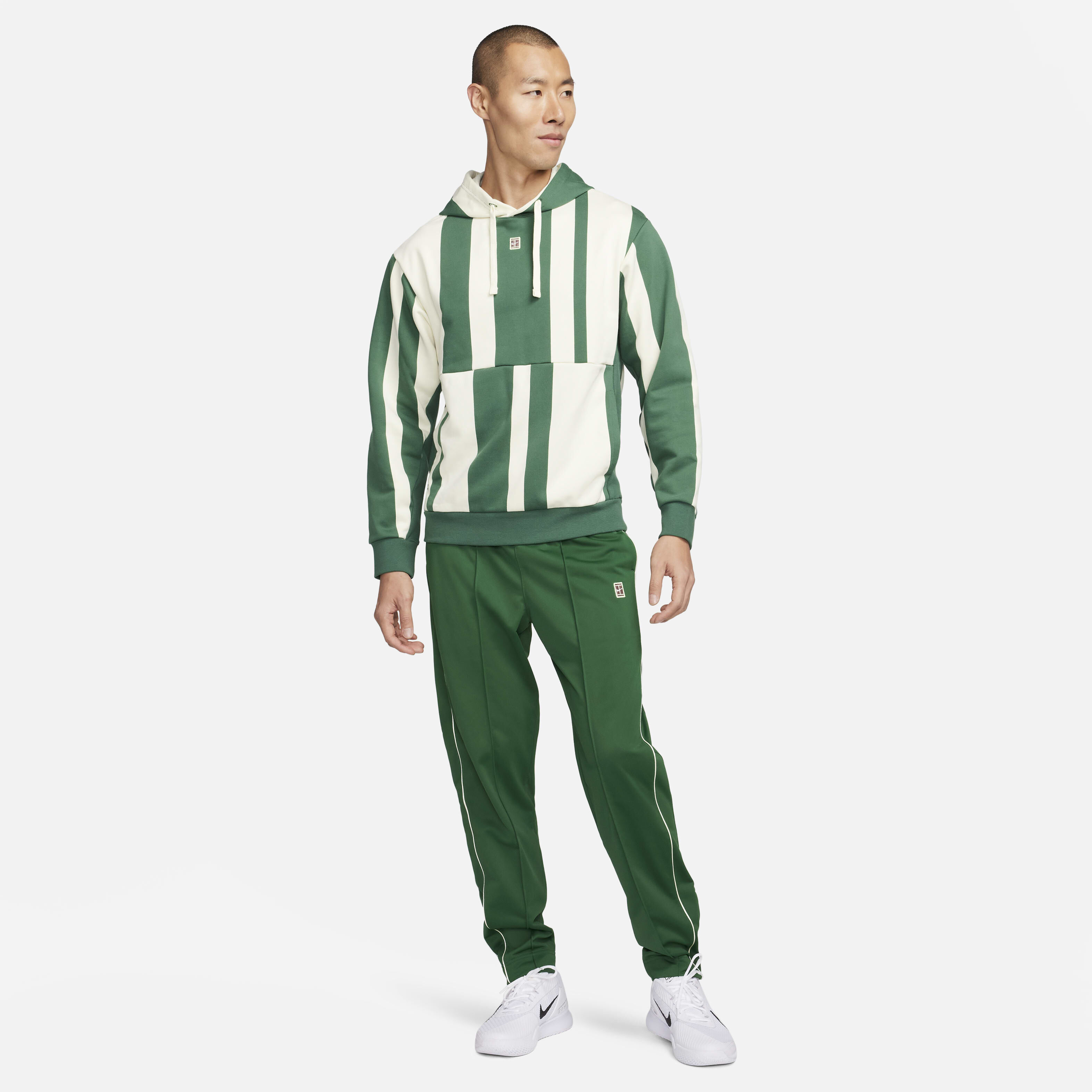 Men s Court Heritage Dri FIT Fleece Tennis Hoodie Green Nike in Kuwait SSS