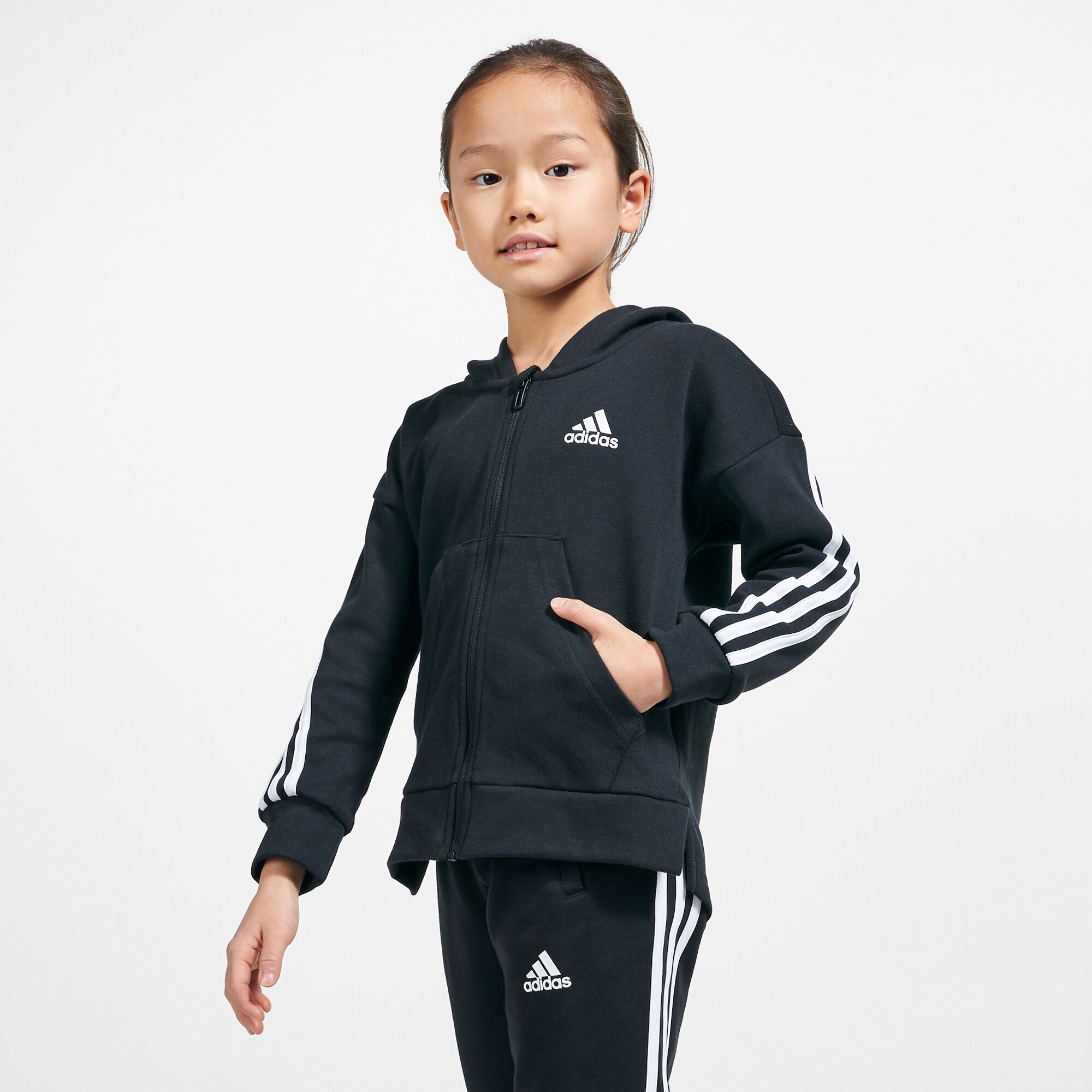 Adidas zip sale up hoodie kids
