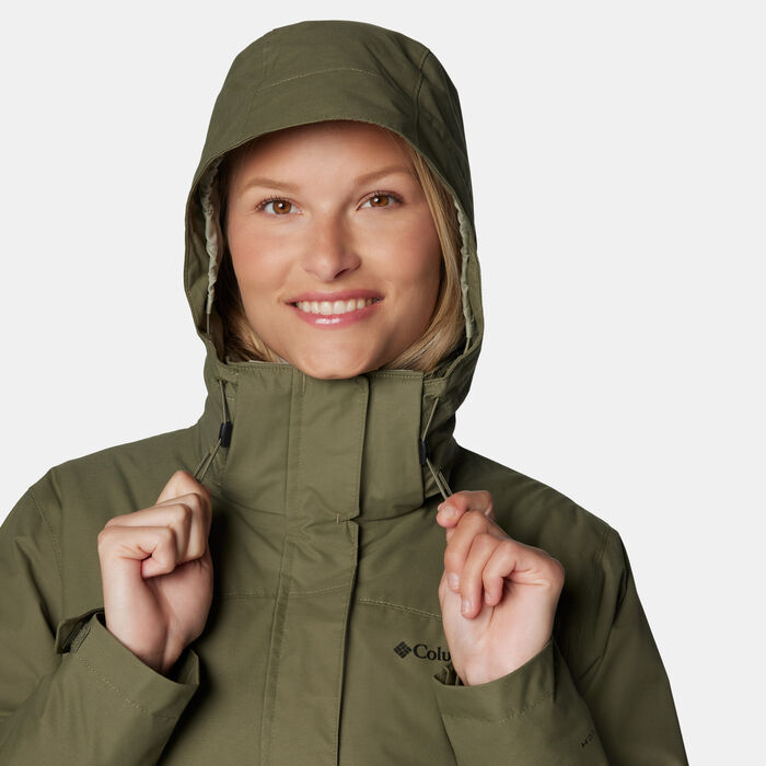 Columbia Women's Bugaboo II Fleece Interchange Hiking Jacket Green image number 3