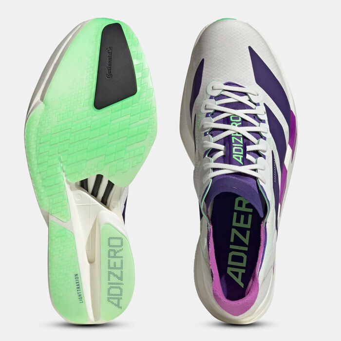 adidas Men's Adizero Adios Pro 4 Running Shoes White image number 4