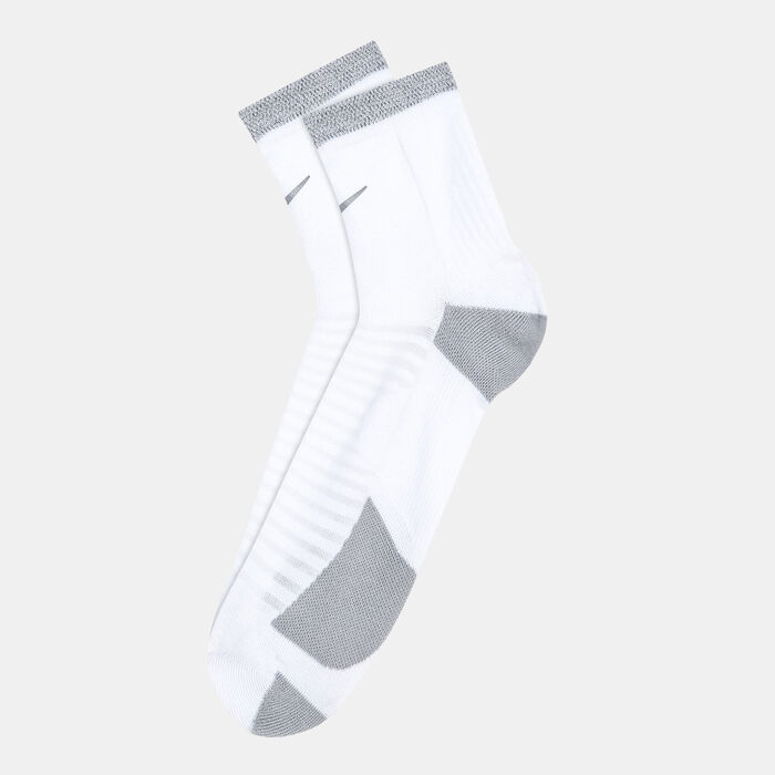 Nike Men's Spark Cushioned Ankle Running Socks White image number 0