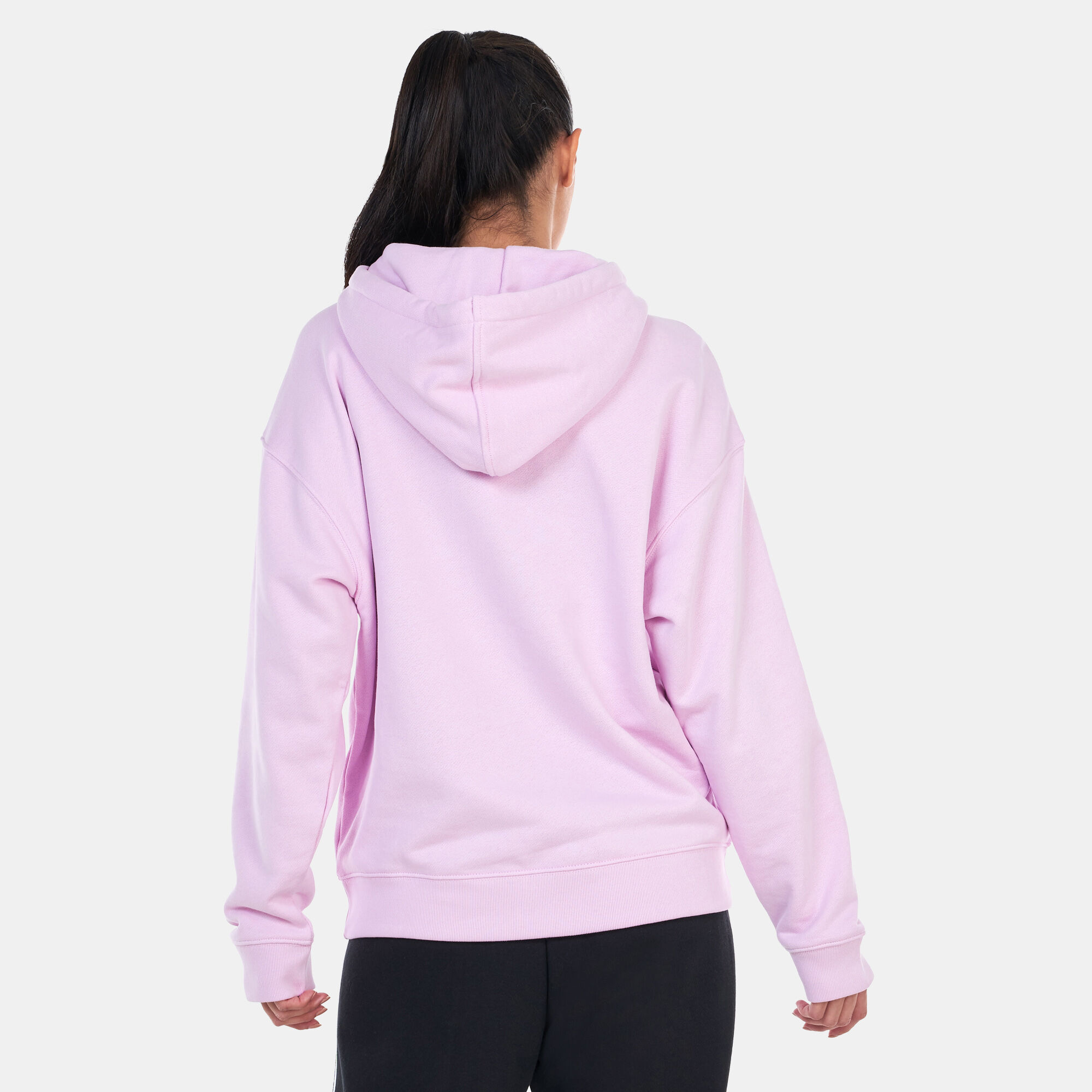 Adidas trefoil pink hoodie top