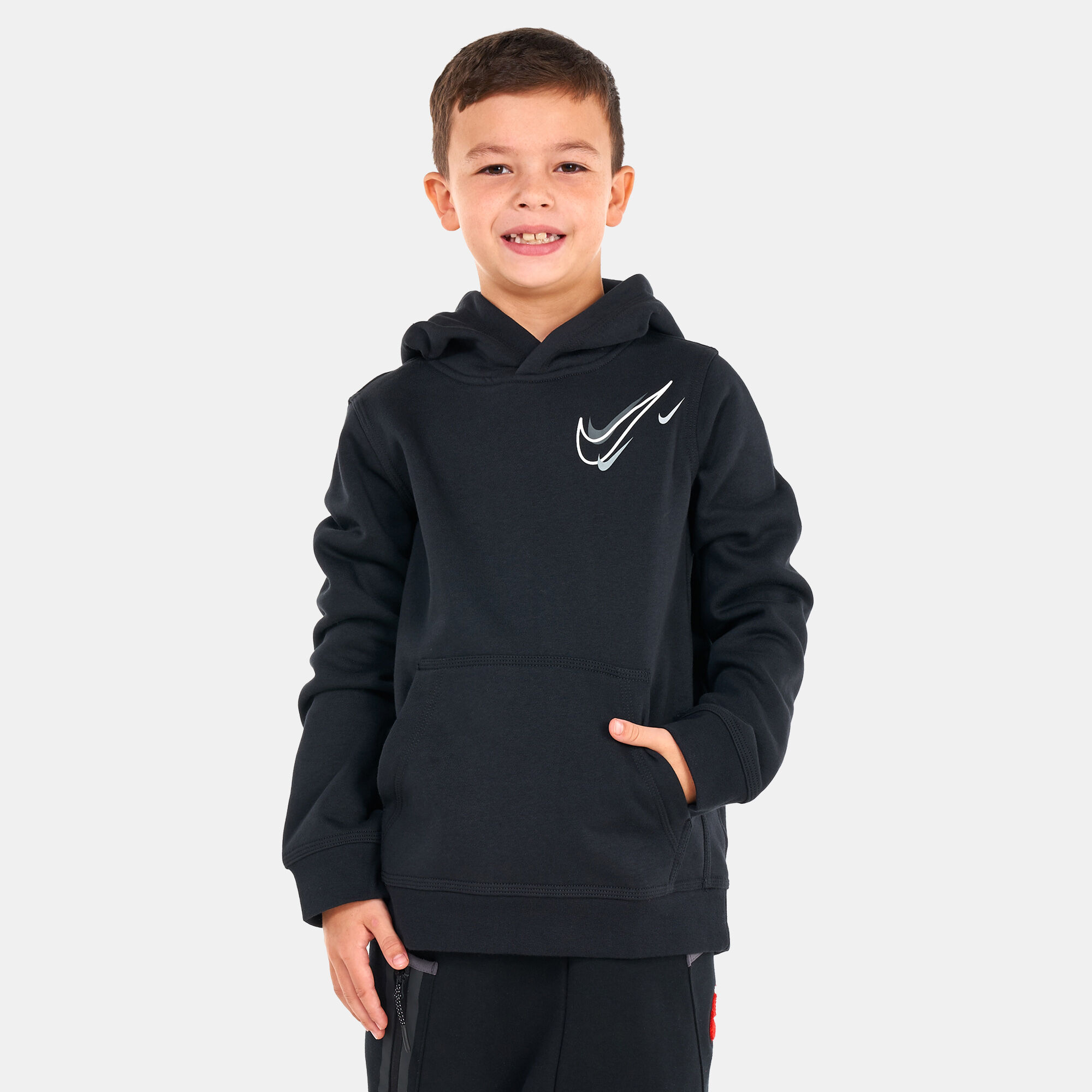 Boys black nike hoodie top