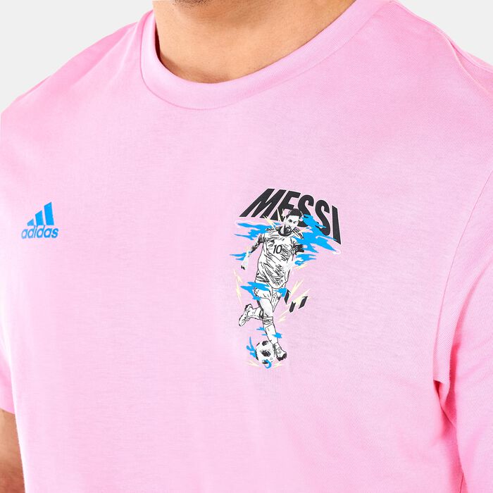 adidas Men's Messi Football Icon Graphic T-Shirt in SSS