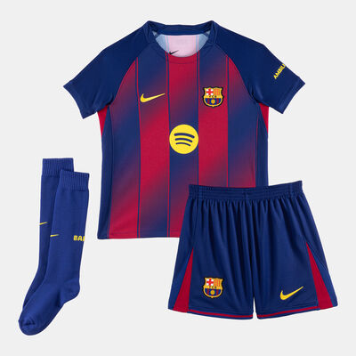 Nike Kids' FC Barcelona 25/26 Home Replica Football Kit Blue