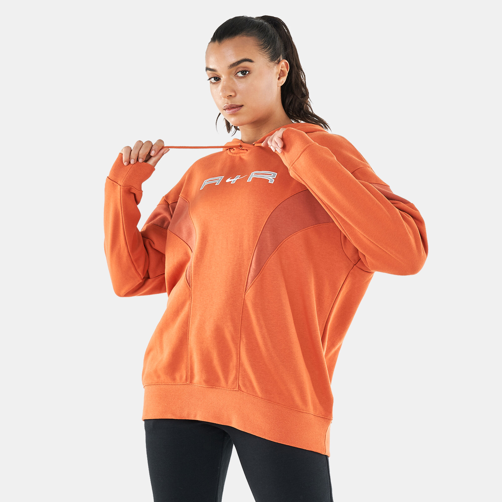 Women s Air Fleece Hoodie Orange Nike in Kuwait SSS
