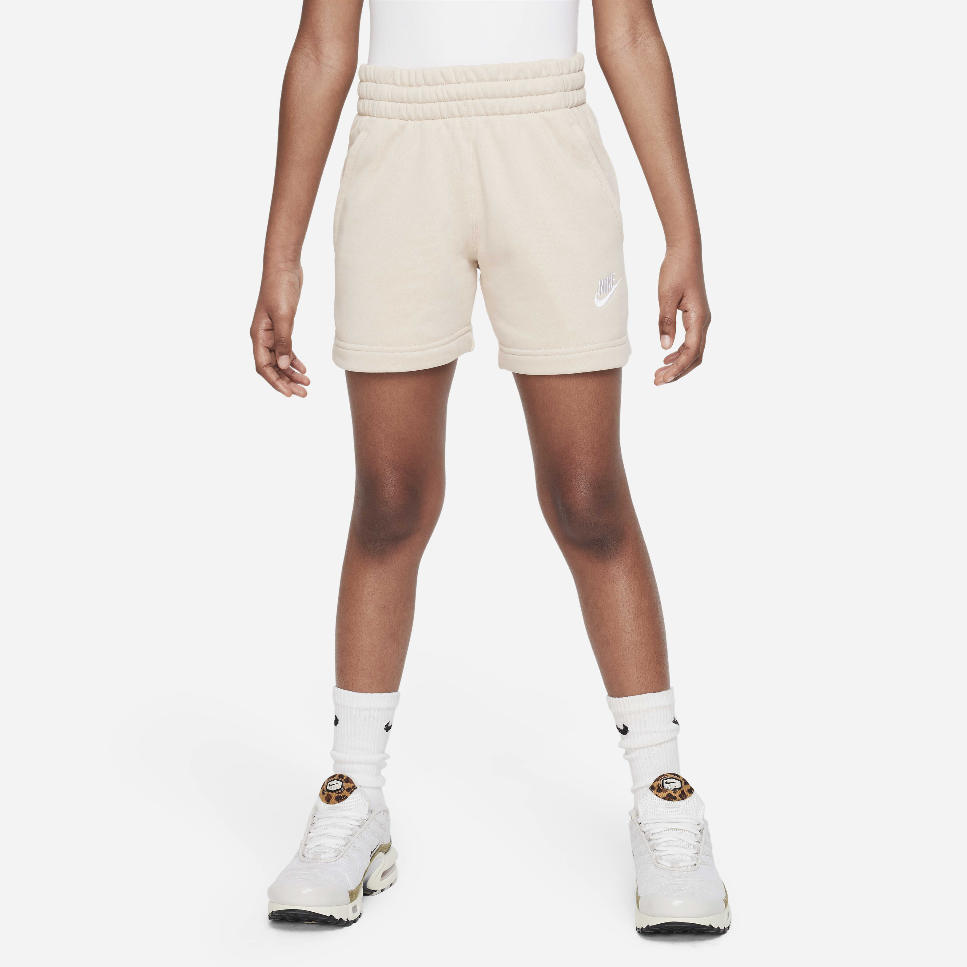 Kids Sportswear Club Fleece Shorts Beige Nike in Kuwait SSS