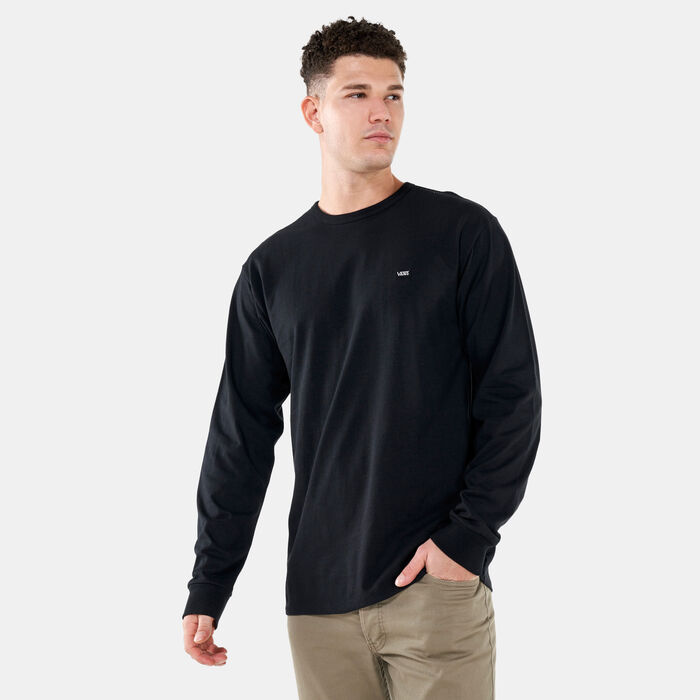 Vans Men's Off The Wall Classic Long Sleeve T-Shirt Black image number 0
