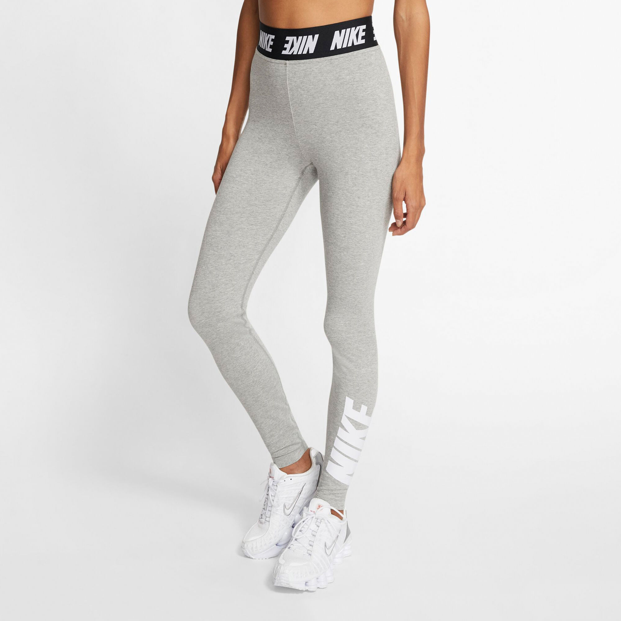 Grey nike cotton leggings cheap