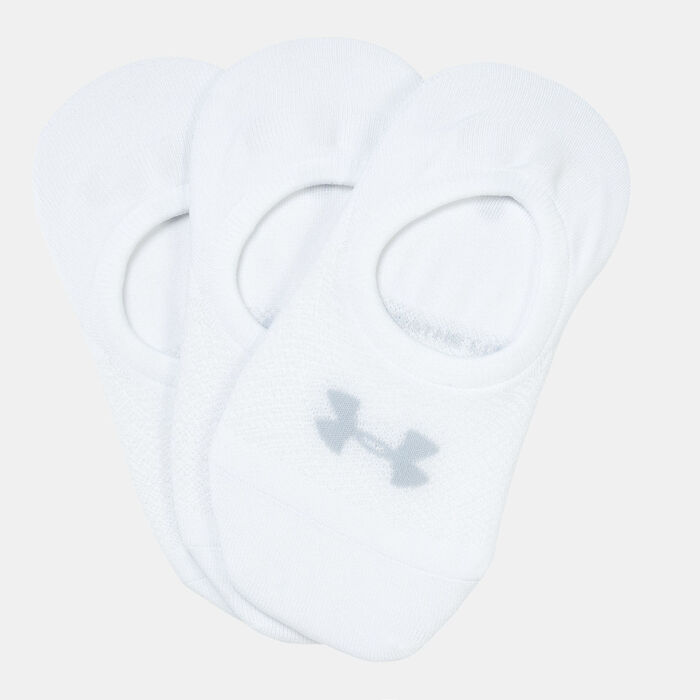 Under Armour Women's UA Breathe Lite Ultra Low Liner Socks (3 Pack) White image number 0