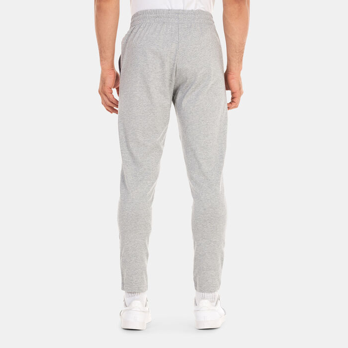 adidas Men's Essentials Single Jersey Tapered Open Hem Pants Grey image number 1