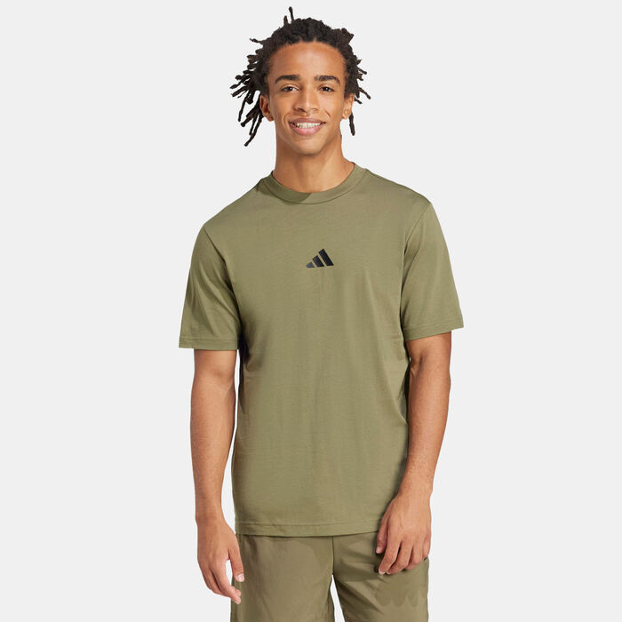 adidas Men's Essentials T-Shirt Green image number 0