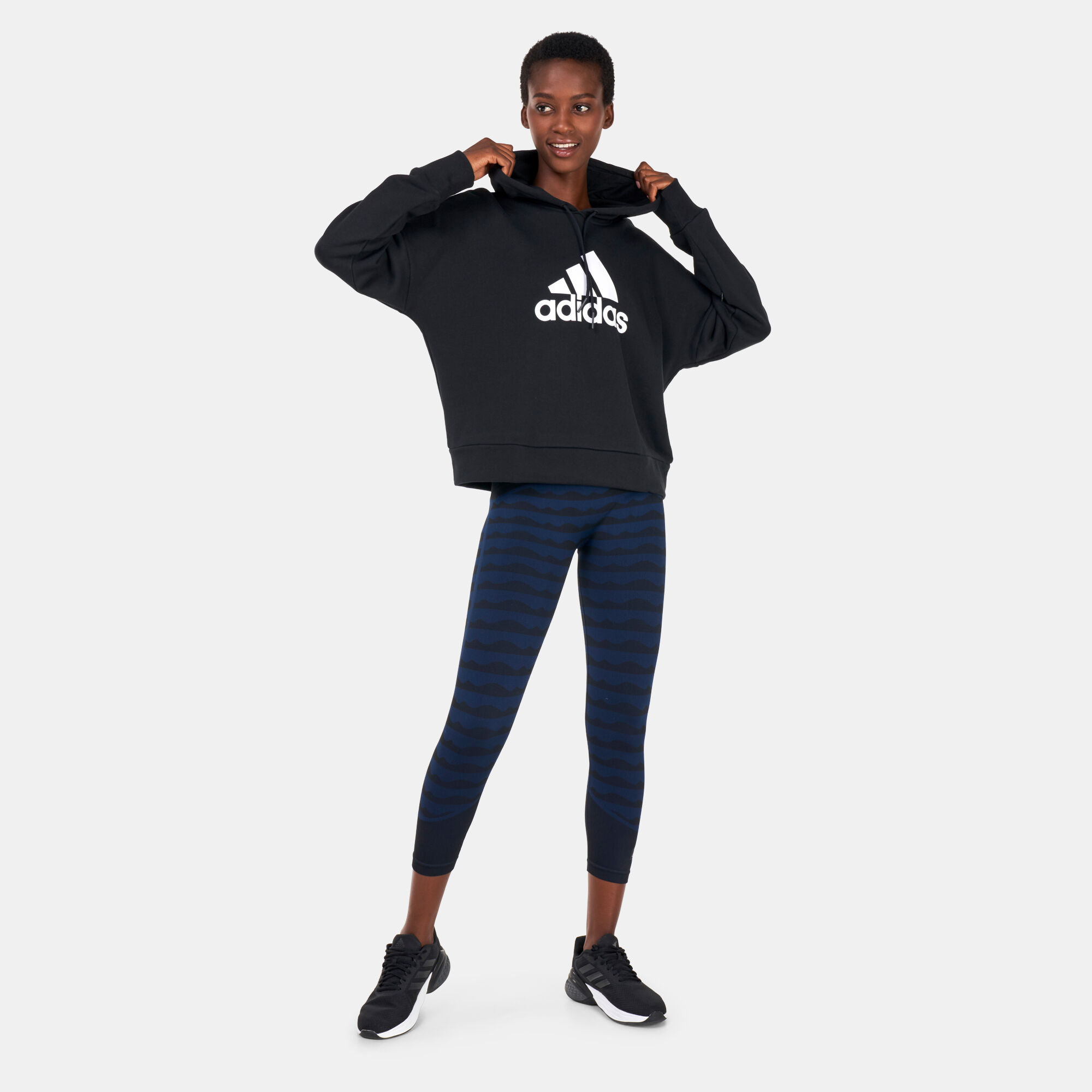 Women s FI Badge of Sport Hoodie Black adidas in Kuwait SSS