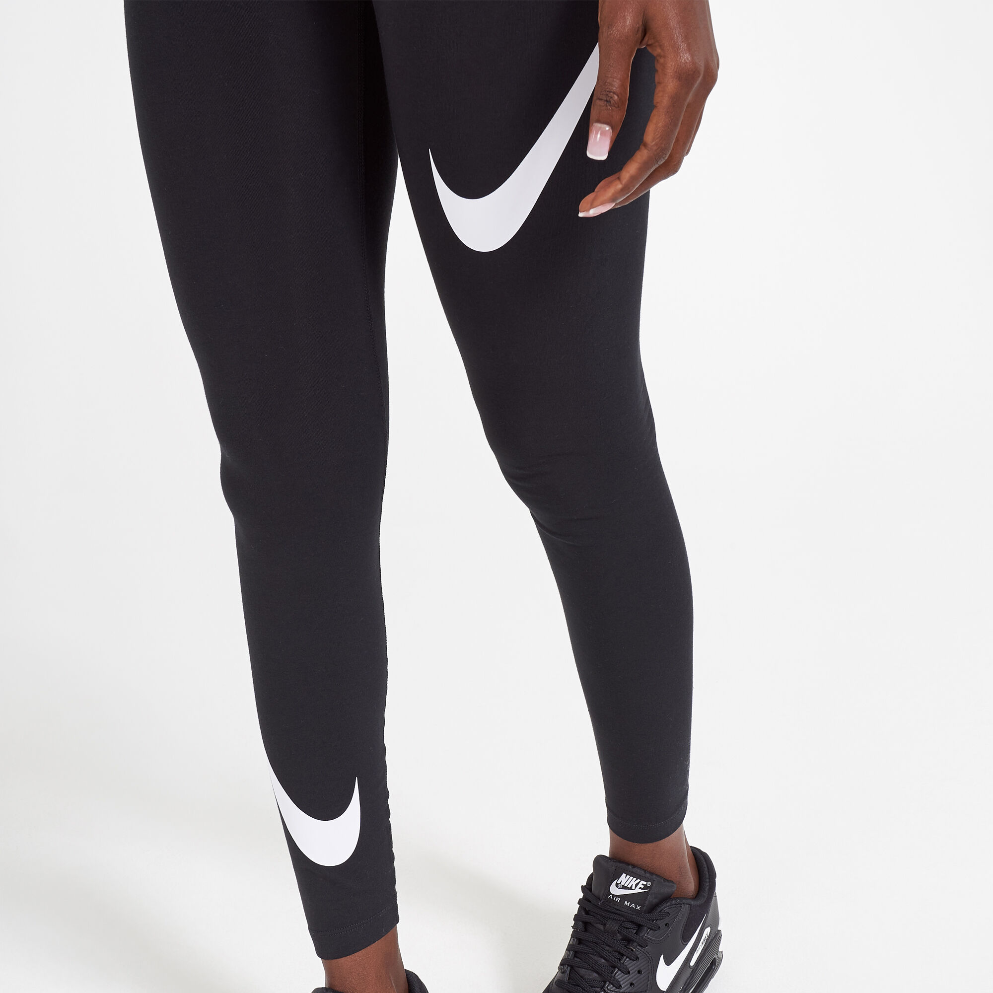 Grey nike swoosh leggings new arrivals