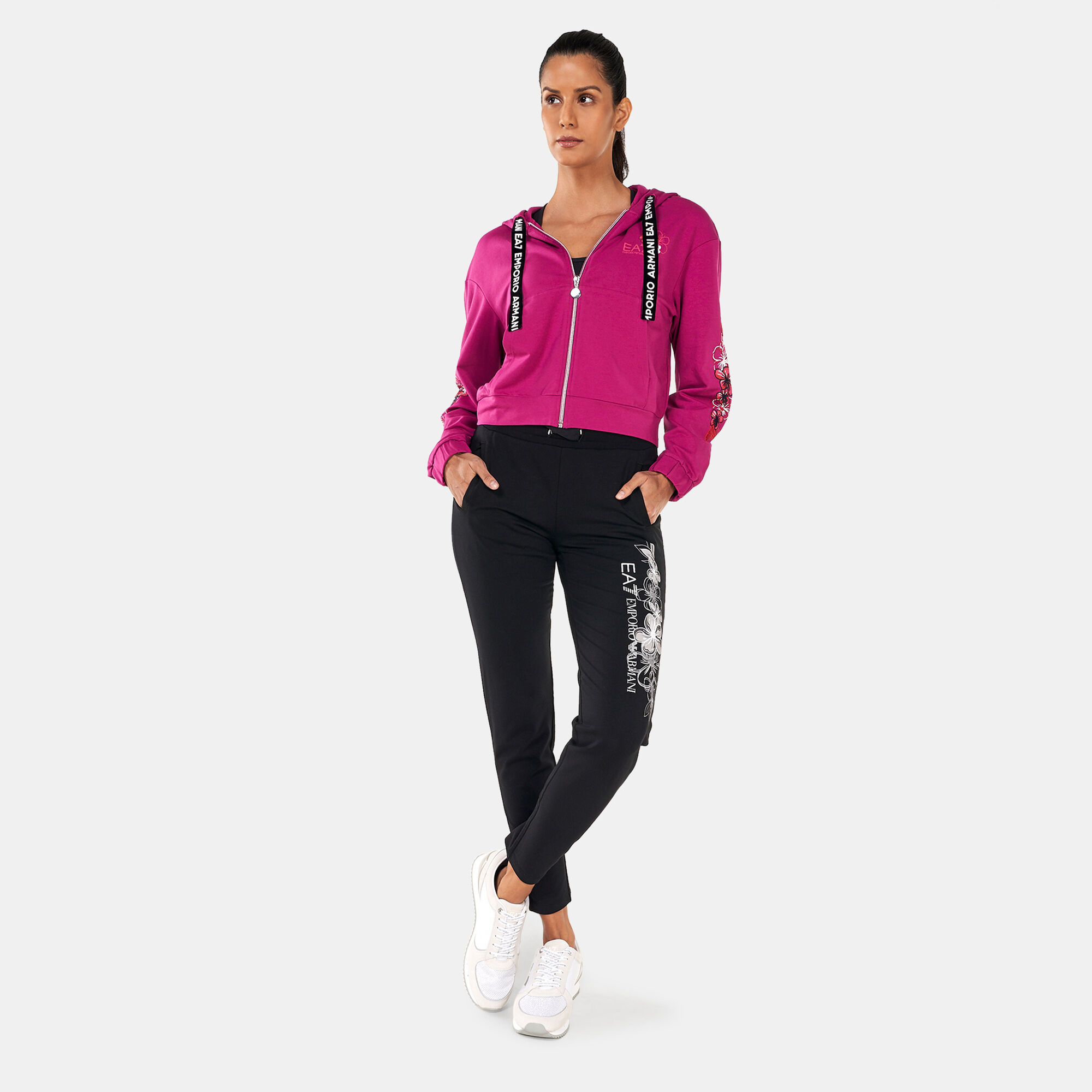 Womens armani leggings and hoodie hotsell