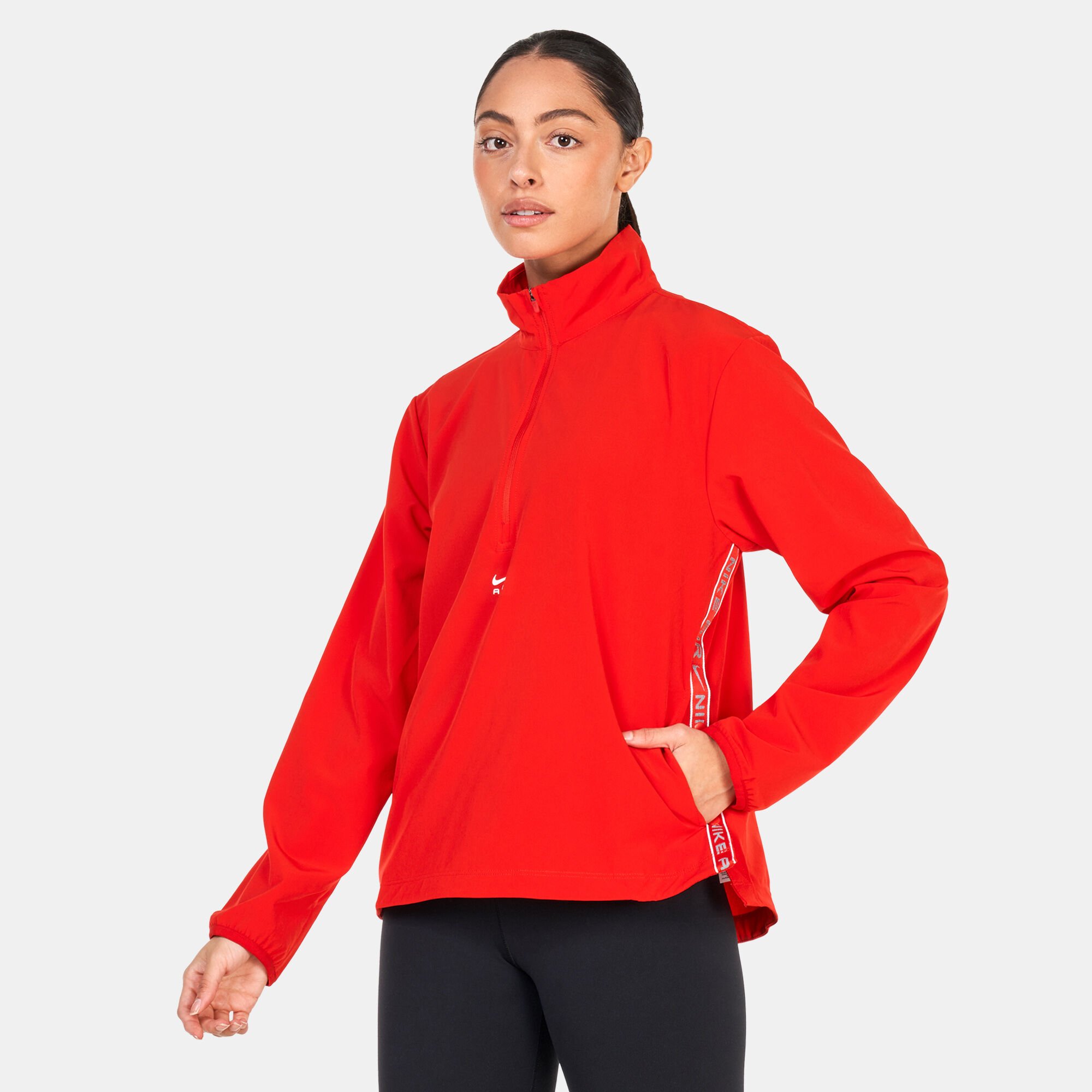 Buy Nike Women s Dri FIT 1 2 Zip Running Jacket Red in Kuwait SSS