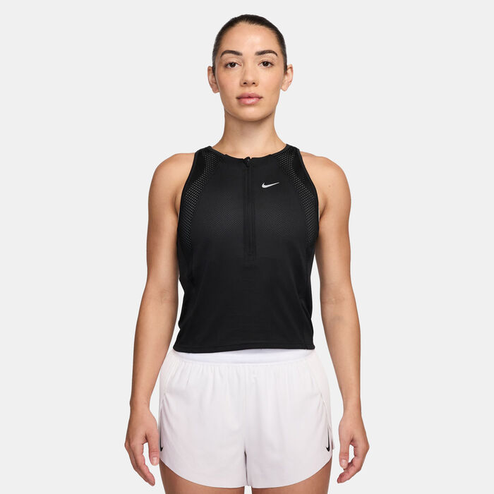 Nike Women's Dri-FIT Running Singlet Black image number 0