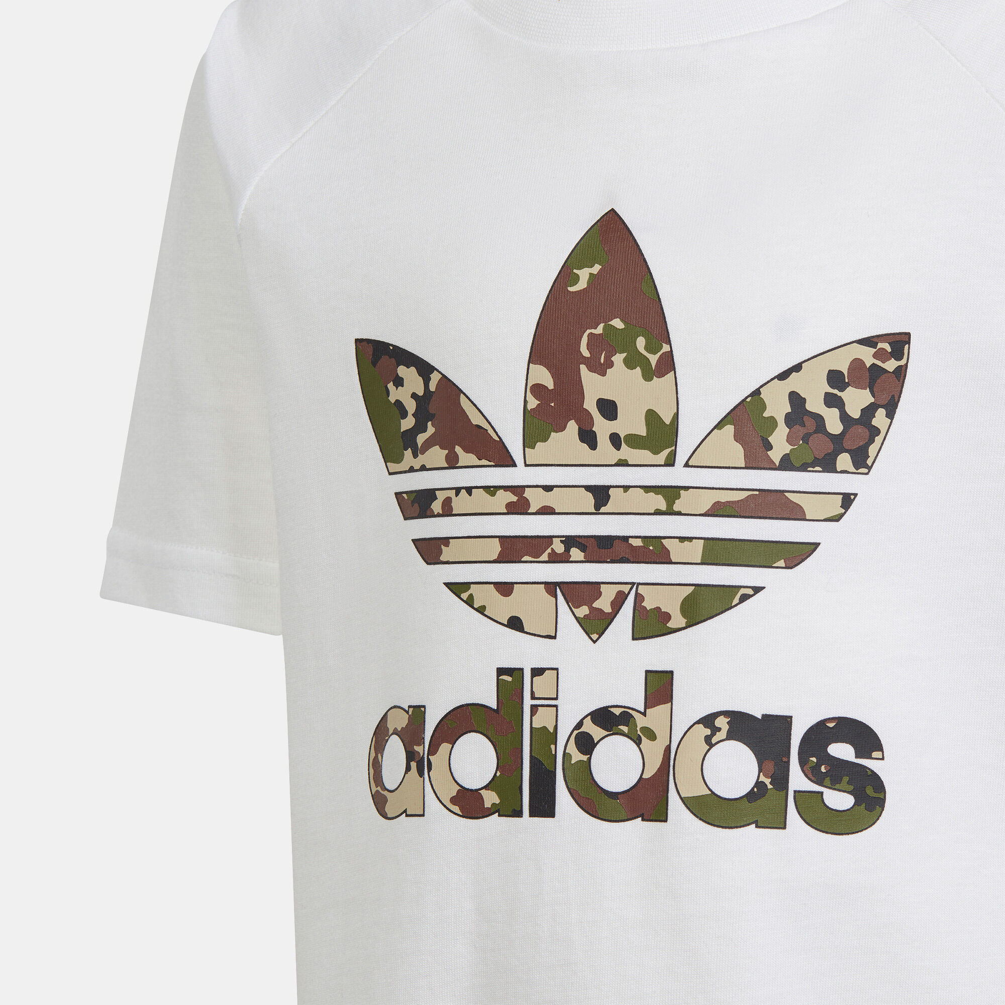 Kids Camo T Shirt and Shorts Set Younger Kids White adidas Originals in Kuwait SSS