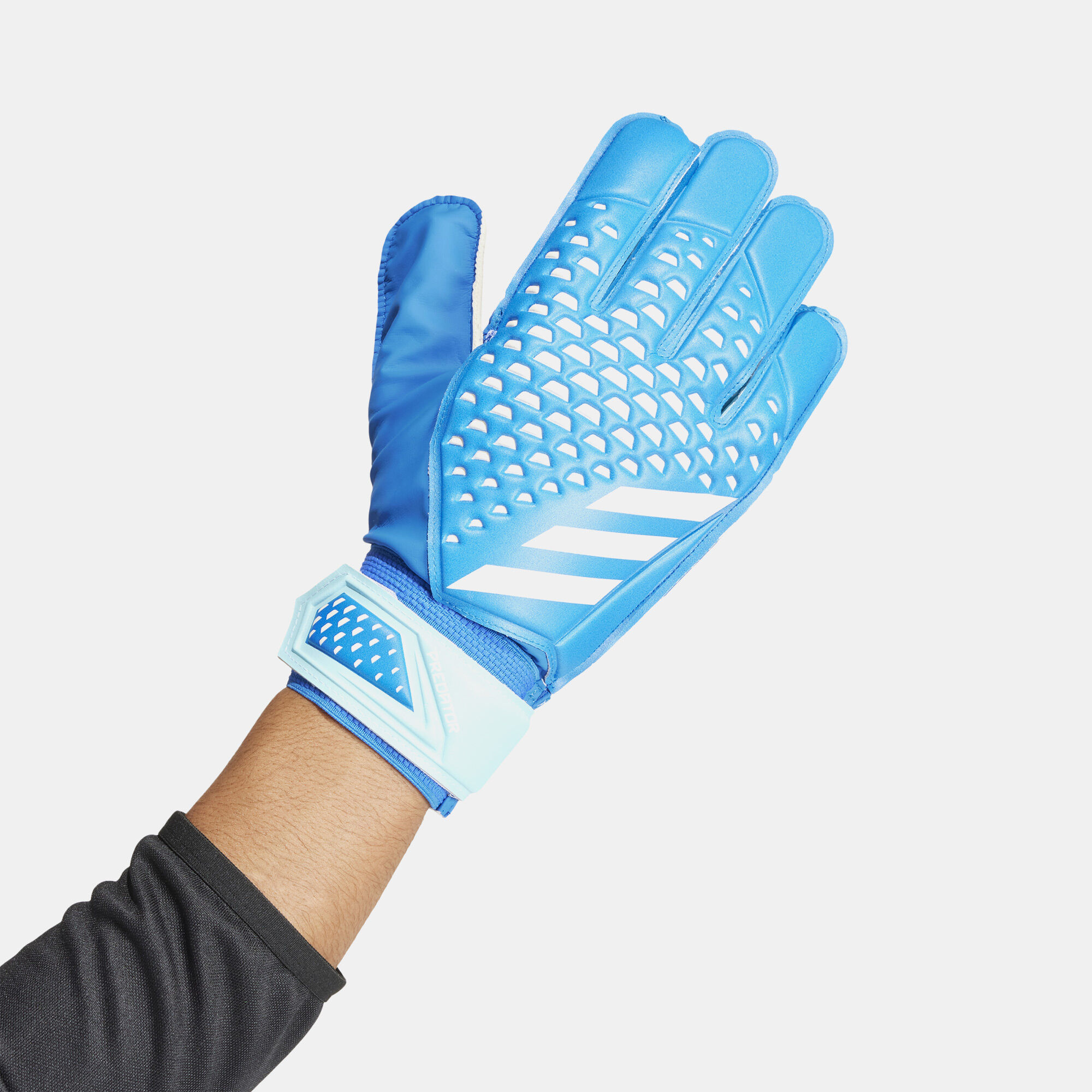 Adidas football gloves blue deals