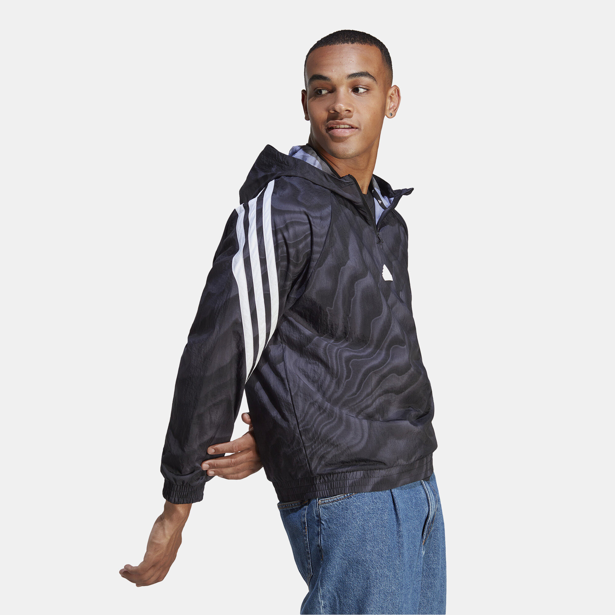 All over print hoodie adidas online