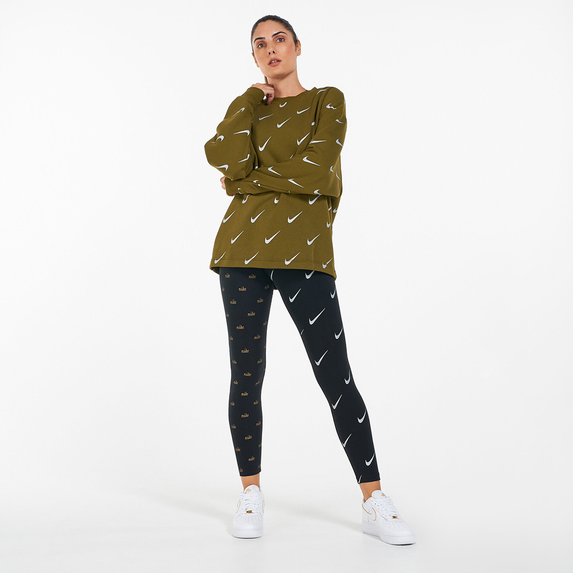 Nike sportswear metallic leggings 2025