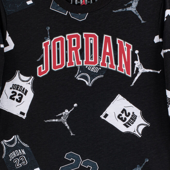 Jordan Kids' 23 Jersey Sweatshirt and Sweatpants Set Black image number 2