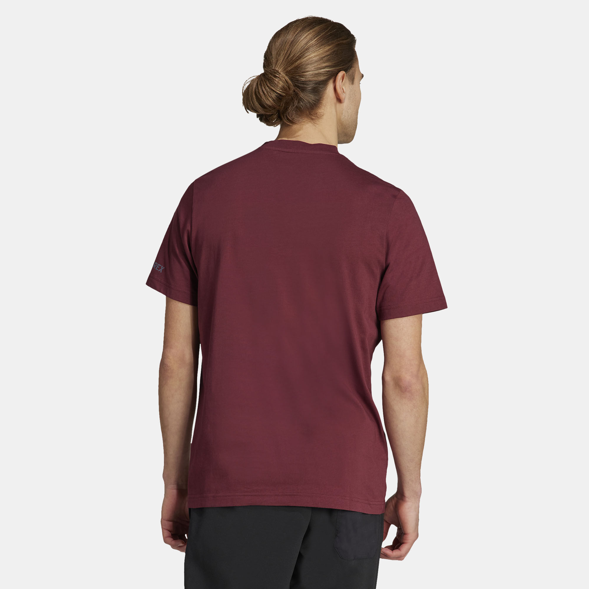 Burgundy adidas shirt mens deals