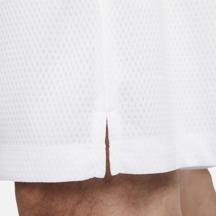 Nike Men's Icon Dri-FIT Basketball Shorts White image number 4