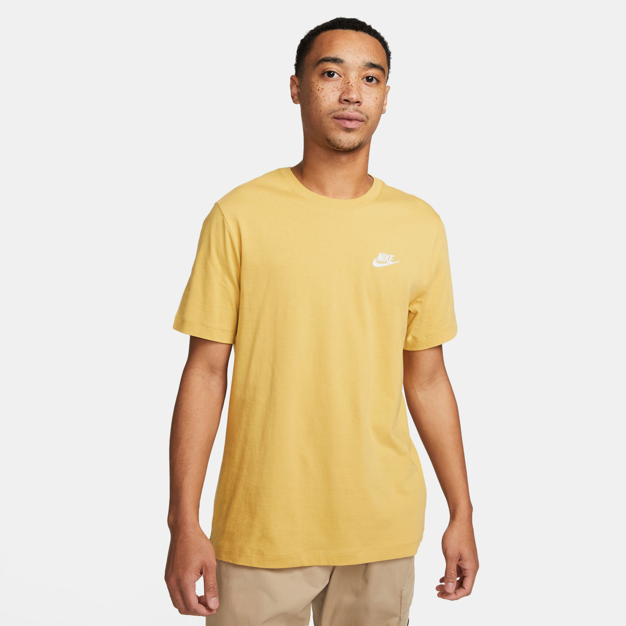 Mens nike t shirt yellow discount