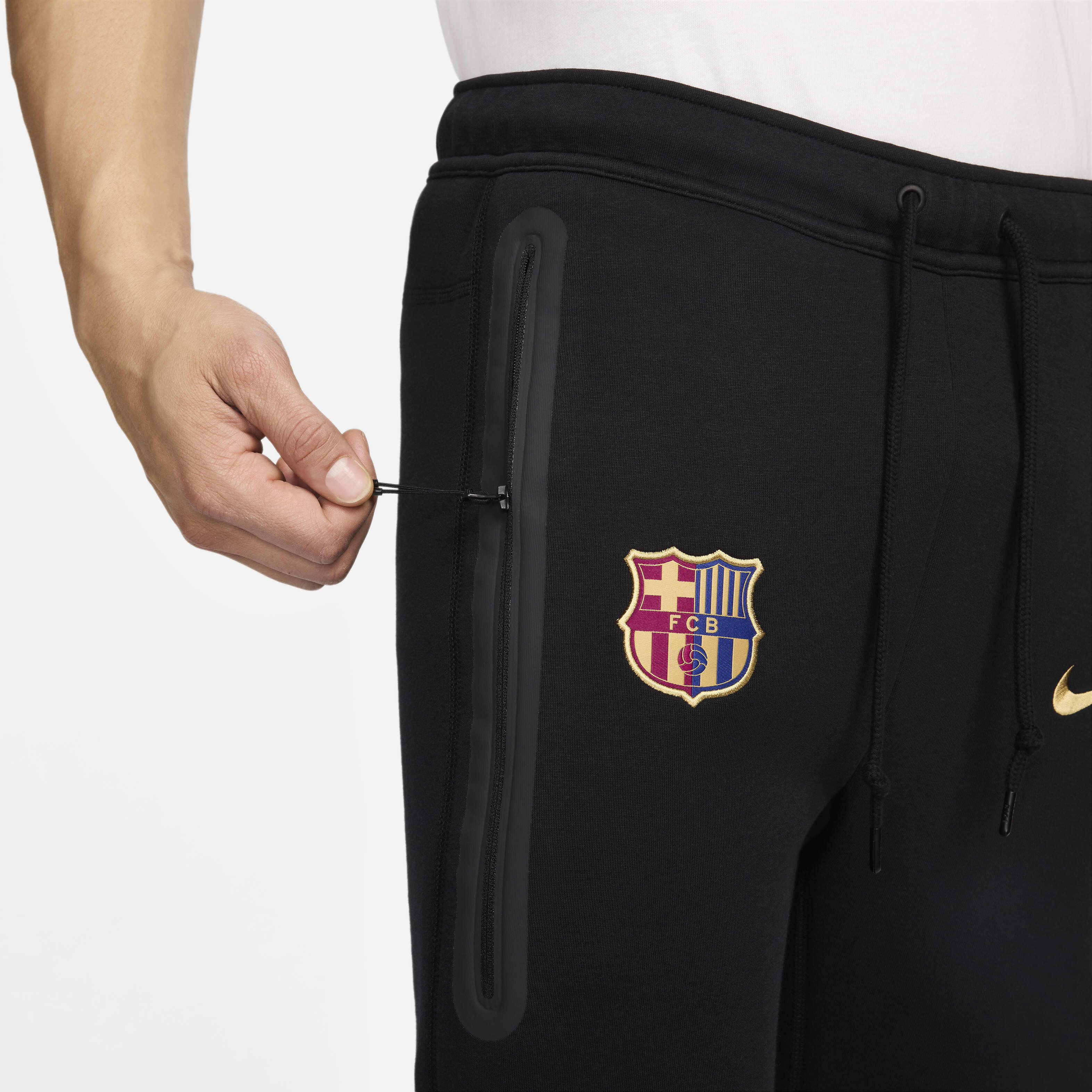 Men s F.C. Barcelona Tech Fleece Football Joggers Black Nike in Kuwait SSS